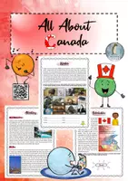 Vorschau - Stundenentwürfe - All About Canada - Booklet (komplette Unterrichtseinheit) - Deckblatt