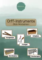 Vorschau - Bildkarten - Bild- und Wortkarten Orff-Instrumente - Deckblatt