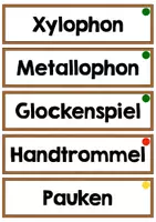 Vorschau - Bildkarten - Bild- und Wortkarten Orff-Instrumente - Seite 2