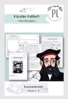 Vorschau - Arbeitsblätter - Künstler-Faltheft: Henri Rousseau (Surrealismus) - Deckblatt
