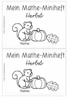 Vorschau - Arbeitsblätter - Herbstliches Mathe-Miniheft | FREEBIE | Klasse 1/2 - Seite 1
