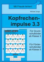 Vorschau - Arbeitsblätter - Kopfrechenimpulse 3.3 - Deckblatt