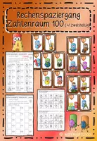 Vorschau - Arbeitsblätter - Rechenspaziergang Zahlenraum 100 | Addition Klasse 2-3 - Deckblatt