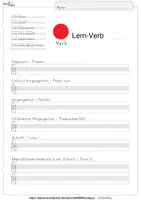 Vorschau - Arbeitsblätter - Verb des Tages - Lernwörter - editierbar! - Seite 3