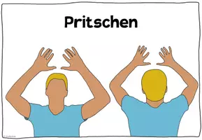 Vorschau - Arbeitsblätter - Volleyball Bewegungskarten Pritschen & Baggern - Seite 1