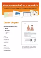 Vorschau - Arbeitsblätter - Innere Organe und ihre Funktionen - Deckblatt