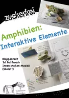 Vorschau - Arbeitsblätter - Amphibien Frosch Lapbook interaktiv - Deckblatt