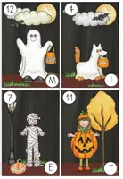 Vorschau - Bildkarten - Lesespaziergang (alb-)traumhaftes Halloween (differenziert) - Seite 2