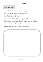 Vorschau - Arbeitsblätter - 10 Lese - Malblätter zum Thema Herbst - Seite 3