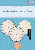 Vorschau - Mal- und Bastelvorlagen - Die Uhr mit den römischen Zahlen - Deckblatt