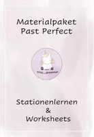 Vorschau - Arbeitsblätter - Past Perfect Materialpaket Stationenbetrieb + Worksheets - Deckblatt