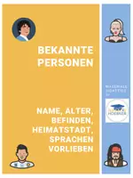 Vorschau - Arbeitsblätter - Bekannte Persönlichkeiten vorstellen auf italienisch - Deckblatt