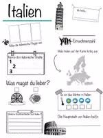 Vorschau - Arbeitsblätter - Allgemeiner Steckbrief zu Italien - Seite 1