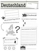 Vorschau - Arbeitsblätter - Allgemeiner Steckbrief Deutschland - Deckblatt