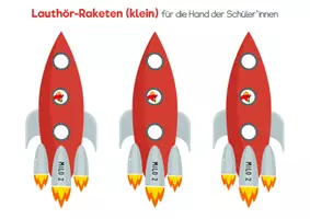 Vorschau - Anderer Materialtyp - Lauthör-Raketen (An-, In- & Auslaute abhören) - Seite 1