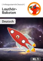 Vorschau - Anderer Materialtyp - Lauthör-Raketen (An-, In- & Auslaute abhören) - Deckblatt