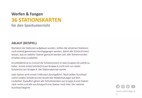 Vorschau - Stationenlernen - Werfen & Fangen: 36 Stationen für den Sportunterricht (Partner- & Einzel-Übungen) - Seite 3