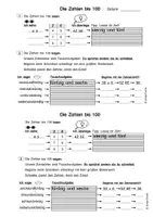 Vorschau - Arbeitsblätter - Die Zahlen bis 100: Zahlennamen - Seite 1