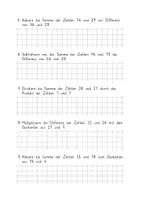 Vorschau - Arbeitsblätter - Zahlenrätsel ab Klasse 3 (1) Begriffe Summe, Differenz, Produkt und Quotient - Seite 1