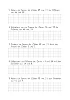Vorschau - Arbeitsblätter - Zahlenrätsel ab Klasse 3 (3) Begriffe Summe, Differenz, Produkt und Quotient - Seite 1