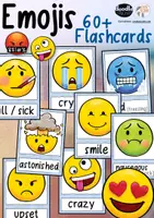 Vorschau - Fördermaterial/Inklusion - Emojis / Emoticons - 60 Flashcards - Deckblatt