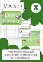 Vorschau - Fördermaterial/Inklusion - Aushang und Übungspass zum Lesetandem - Deckblatt
