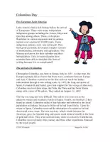 Vorschau - Text - Columbus Day English Cultural Reading: Canadian Thanksgiving - Deckblatt