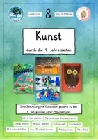 Vorschau - Stundenentwürfe - Kunst durch die 4 Jahreszeiten (ein künstlerisches Geheft durch das Jahr) - Deckblatt