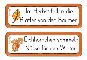 Vorschau - Arbeitsblätter - Laufdiktat/ Schleichdiktat Herbst Klasse 2-3 - Seite 2