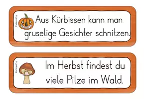 Vorschau - Arbeitsblätter - Laufdiktat/ Schleichdiktat Herbst Klasse 2-3 - Seite 3
