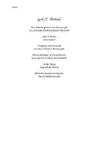 Vorschau - Merkblätter - Ein Gedicht zur Wiederholung der Gattungsmerkmale von Lyrik - Deckblatt