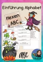 Vorschau - Arbeitsblätter - Einführung ABC/Alphabet mit dem Gedicht "Hexen ABC" - Deckblatt