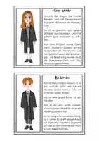 Vorschau - Aufgabenkarten - Abschreibkartei ,,Harry Potter'' - Deckblatt