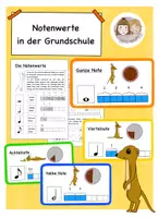 Vorschau - Arbeitsblätter - Musik in der Grundschule, Notenwerte/ Rhythmus Grundschule, Musik Grundschule - Deckblatt