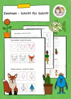 Vorschau - Stundenentwürfe - Lückenfüller Kunstunterricht, Vertretungsunterricht Kunst Grundschule, einfache Kunstideen - Seite 1