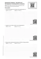 Vorschau - Arbeitsblätter - AB Quadratische Funktion in Scheitelpunktform umwandeln - Deckblatt