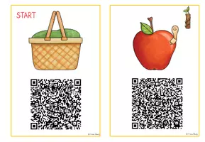 Vorschau - Arbeitsblätter - QR-Code Lesespaziergang: der Nüssedieb - Seite 2
