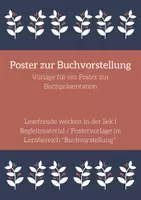 Vorschau - Arbeitsblätter - Postervorlage Buchvorstellung - Deckblatt