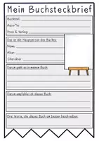 Vorschau - Arbeitsblätter - Postervorlage Buchvorstellung - Seite 1