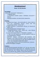 Vorschau - Stundenentwürfe - Stundenentwurf: Kurzer oder langer Vokal (+ 2 Merkblätter) - Seite 1