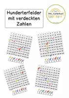 Vorschau - Stationenlernen - Hunderterfeld Mit Verdeckten Zahlen - Deckblatt
