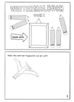 Vorschau - Mal- und Bastelvorlagen - Weitermalbuch für den Kunst-Unterricht 2. Teil - Seite 1