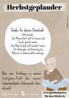 Vorschau - Bildkarten - Herbstgeplauder - Seite 1
