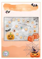 Vorschau - Stationenlernen - Halloween Brettspiel - Englisch - Deckblatt
