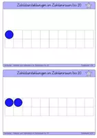 Vorschau - Fördermaterial/Inklusion - Lernkartei - ZR 20 - strukturierte Zahldarstellung - Seite 1