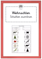 Vorschau - Arbeitsblätter - Weihnachten: Schatten zuordnen - Deckblatt
