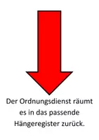 Vorschau - Poster - Classroom Management Schild Materialrückgabe - Seite 1