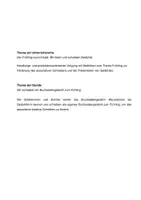 Vorschau - Stundenentwürfe - Akrostichon schreiben Frühlingsgedicht Unterrichtsentwurf - Seite 1
