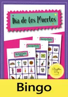 Vorschau - Arbeitsblätter - Día de los Muertos / Tag der Toten Bingo (Spanisch) - Deckblatt