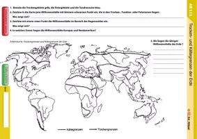 Vorschau - Arbeitsblätter - Trocken- und Kältegrenzen der Erde #TimeForClimateAction - Deckblatt